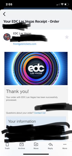 EDC (3day ticket)