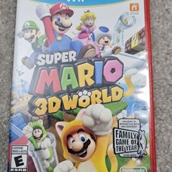Super Mario 3D World Wii U Game CIB