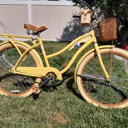 Huffy Nel Lusso Beach Cruiser Bicycle 