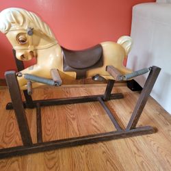 Vintage 1960's The Wonder Mare Pony Horse Spring Bounce Ride