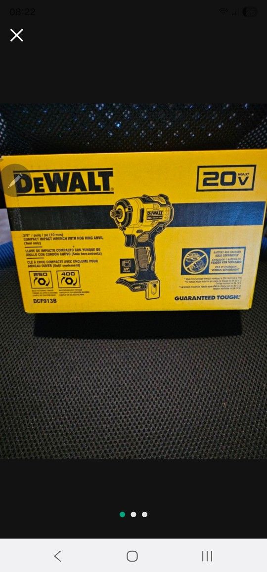 FIRM!! Brand New 20v DeWalt 3/8" Impact Wrench TOOL ONLY.. NOT NEGOTIABLE