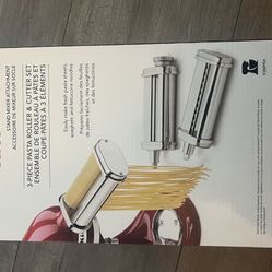 Pasta Roller  Kitchen Aid 3 Pieces New