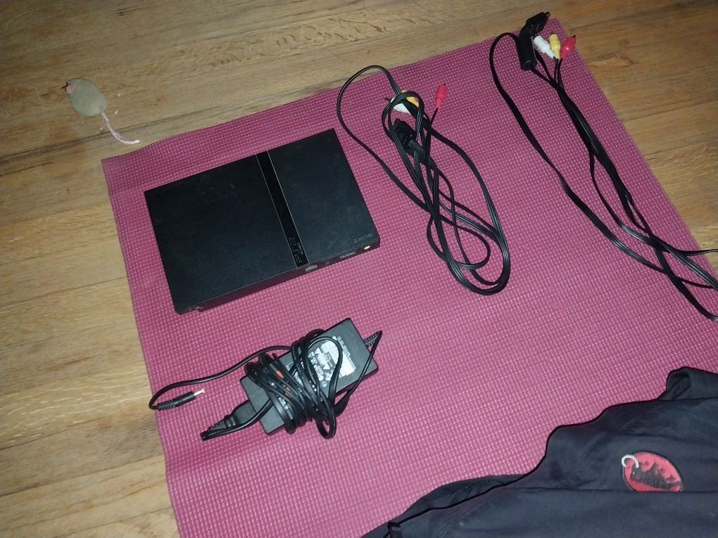 Playstation 2 Both Controllers And Both Audio Video Hook Ups