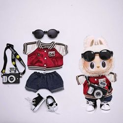 5 pcs Clothes Set For 17cm Doll Labubu