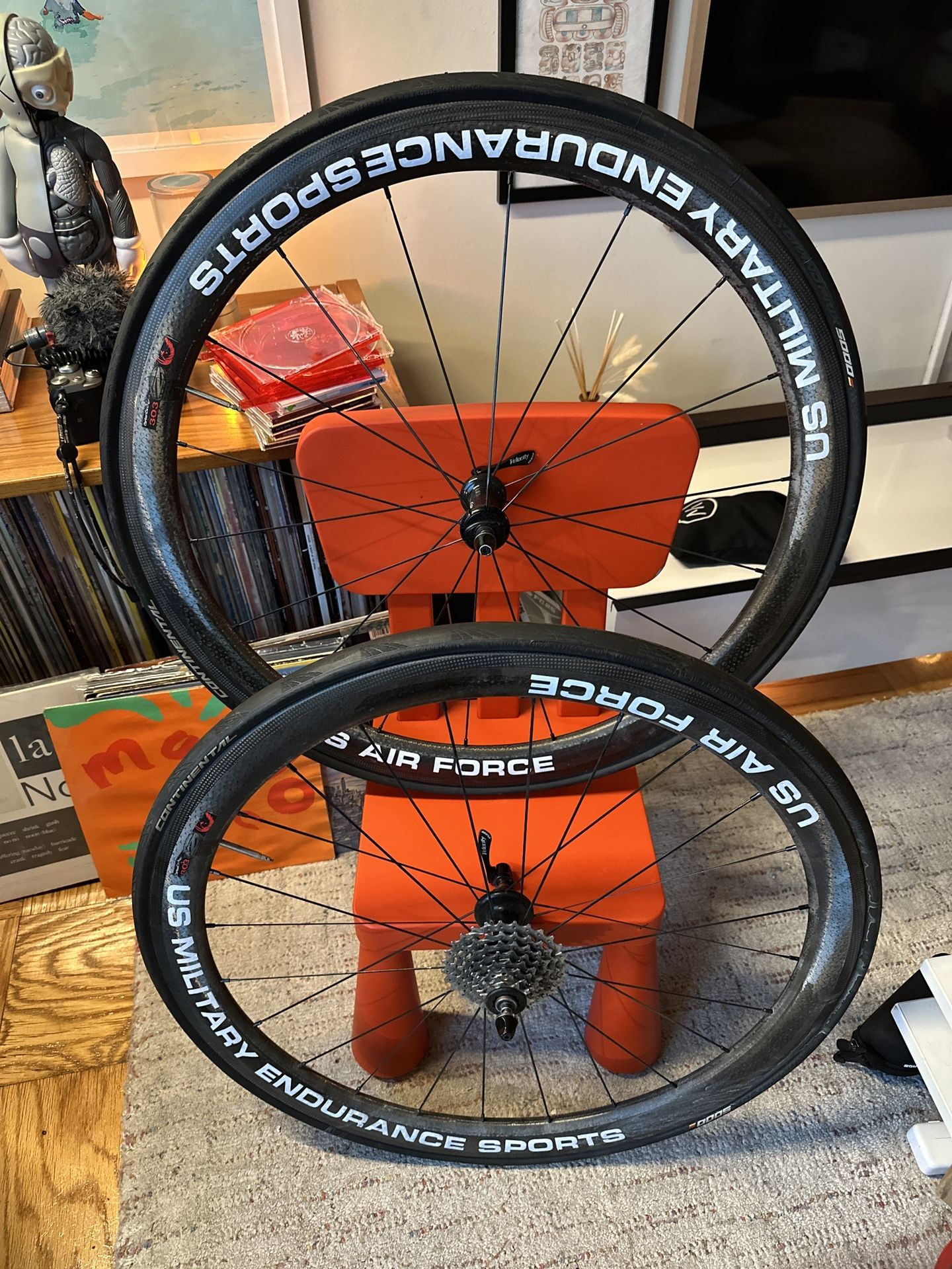 Carbon racing wheel set , rim brake