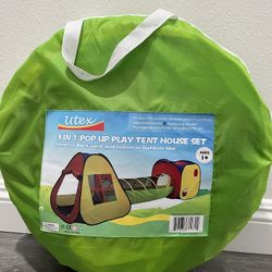 Kids Tent With Tunnel 