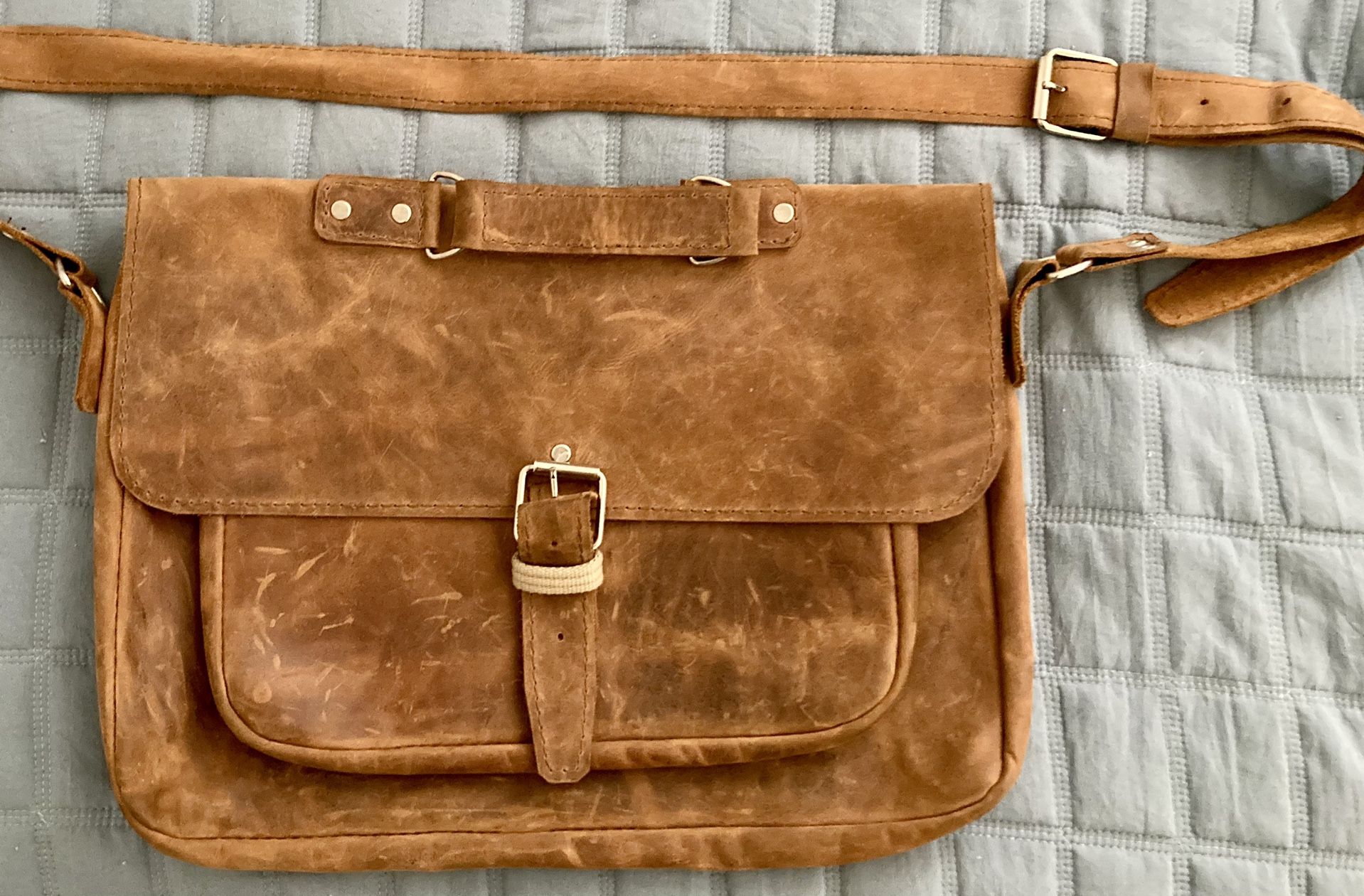 Handmade Leather Satchel / Computer / Messenger Bag