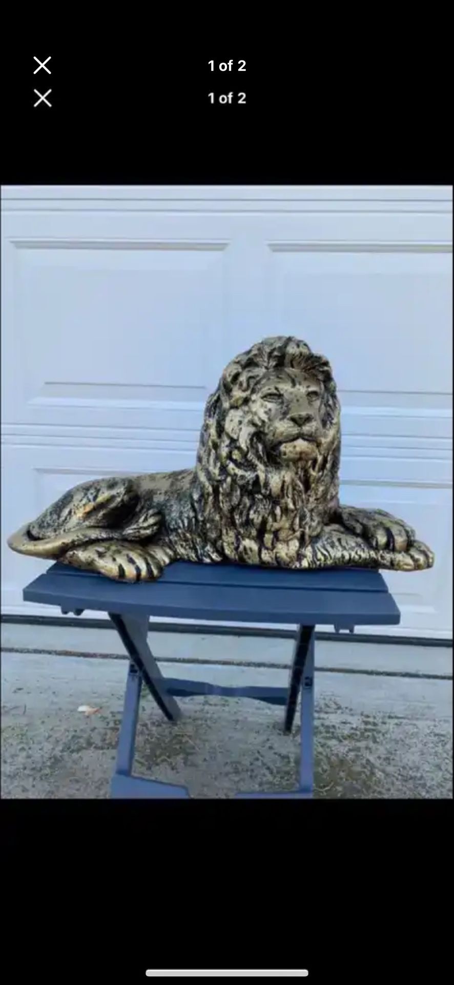 Golden Lion Statue