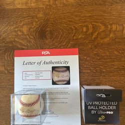 Mickey Mantle signed OAL Baseball PSA COA