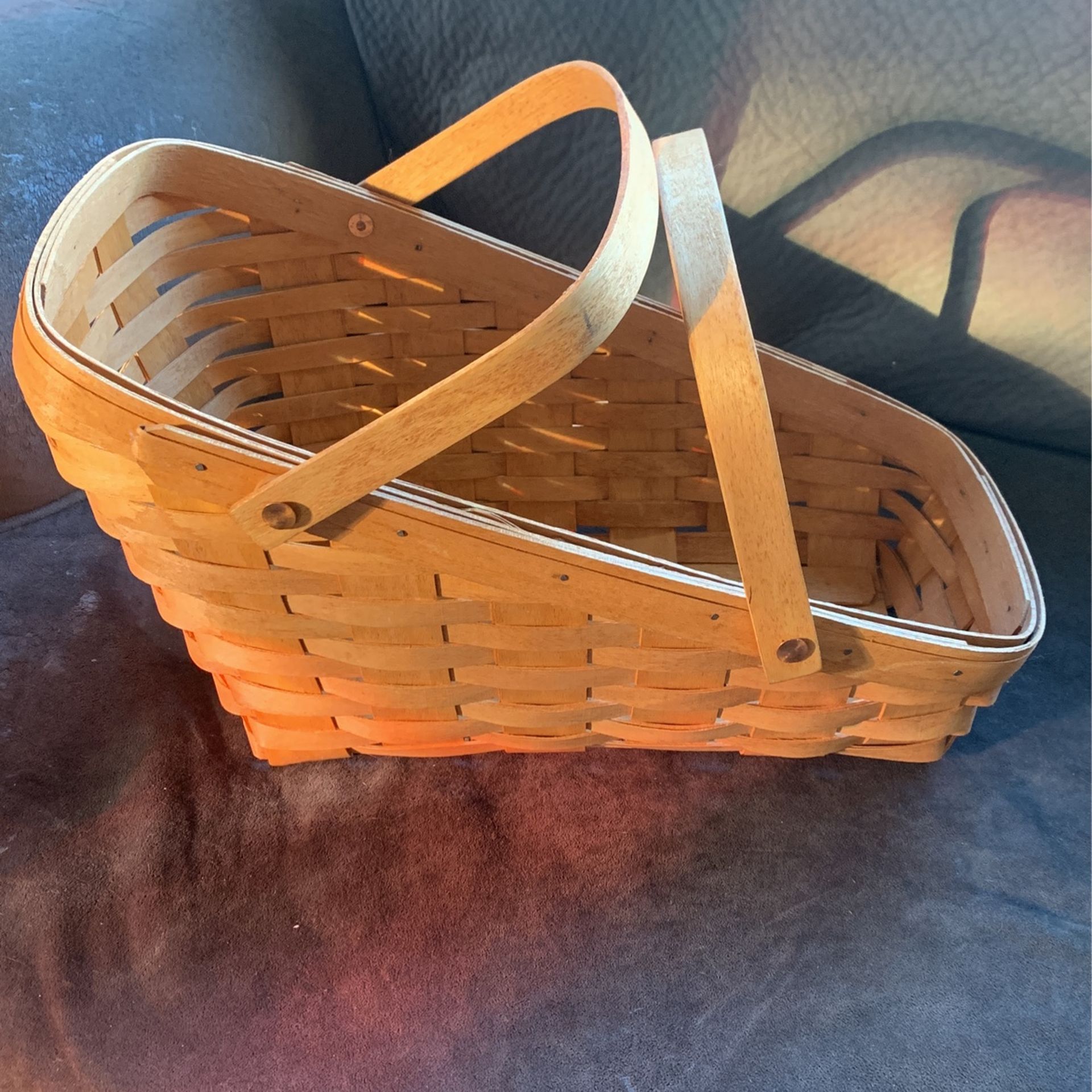 Longaberger Large Vegetable Basket~Dated 1993