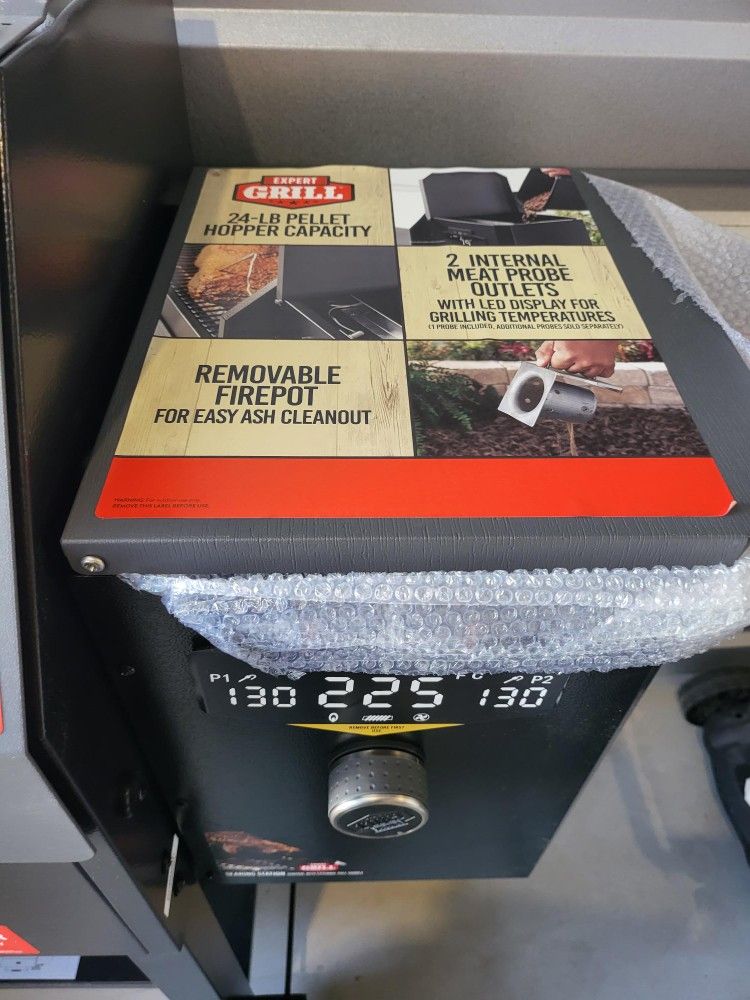 Expert Grill XG1136224169002 Commodore Pellet Grill and Smoker Gray for