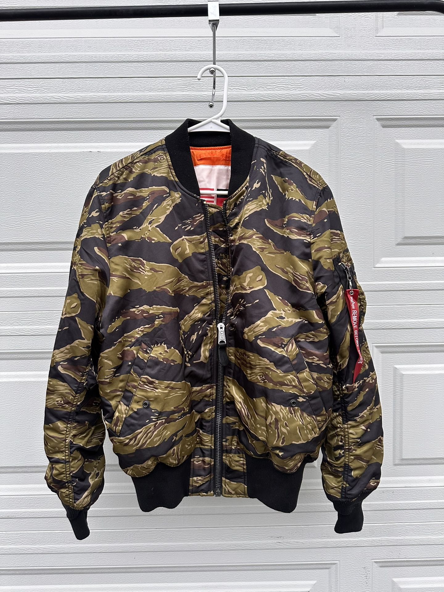 Remove Before Flight Bomber Camo Jacket