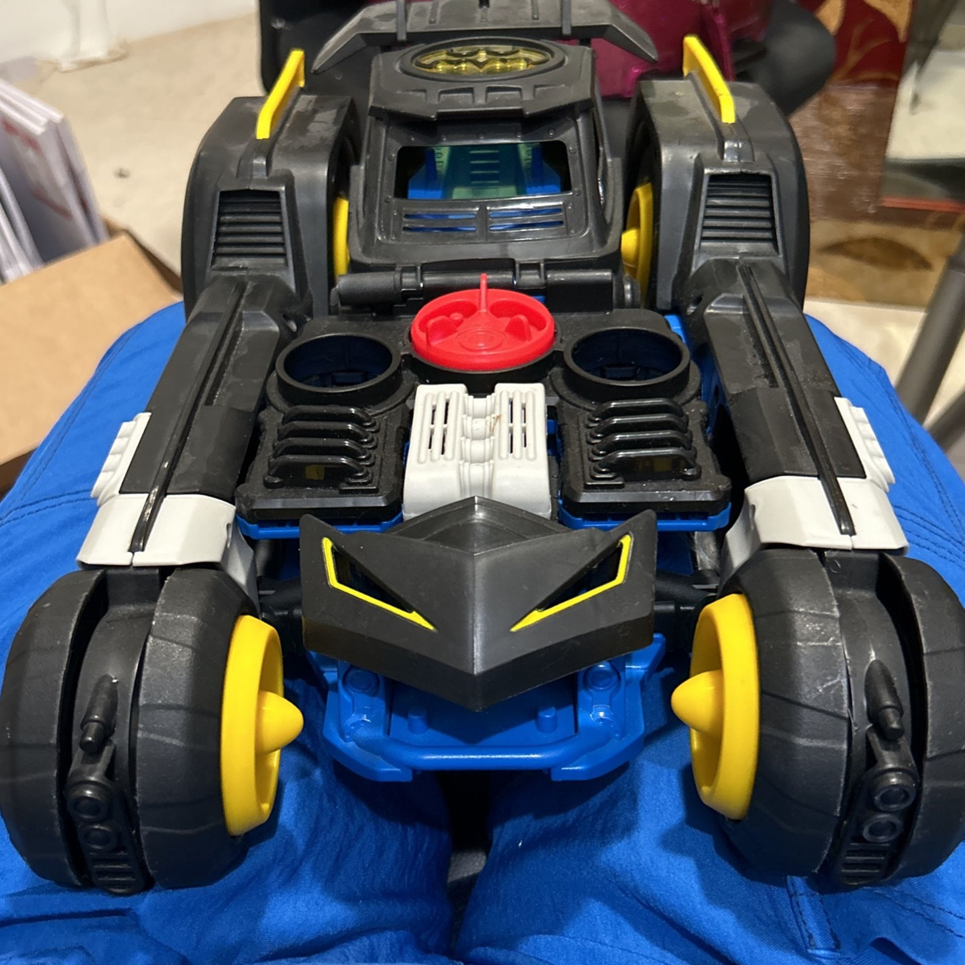 Imaginext DC Super Friends Transforming Batmobile Batman RC Car No Remote READ