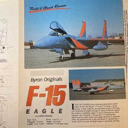 F15 EAGLE 1/7SCALE RC JET PLANE $$$$$