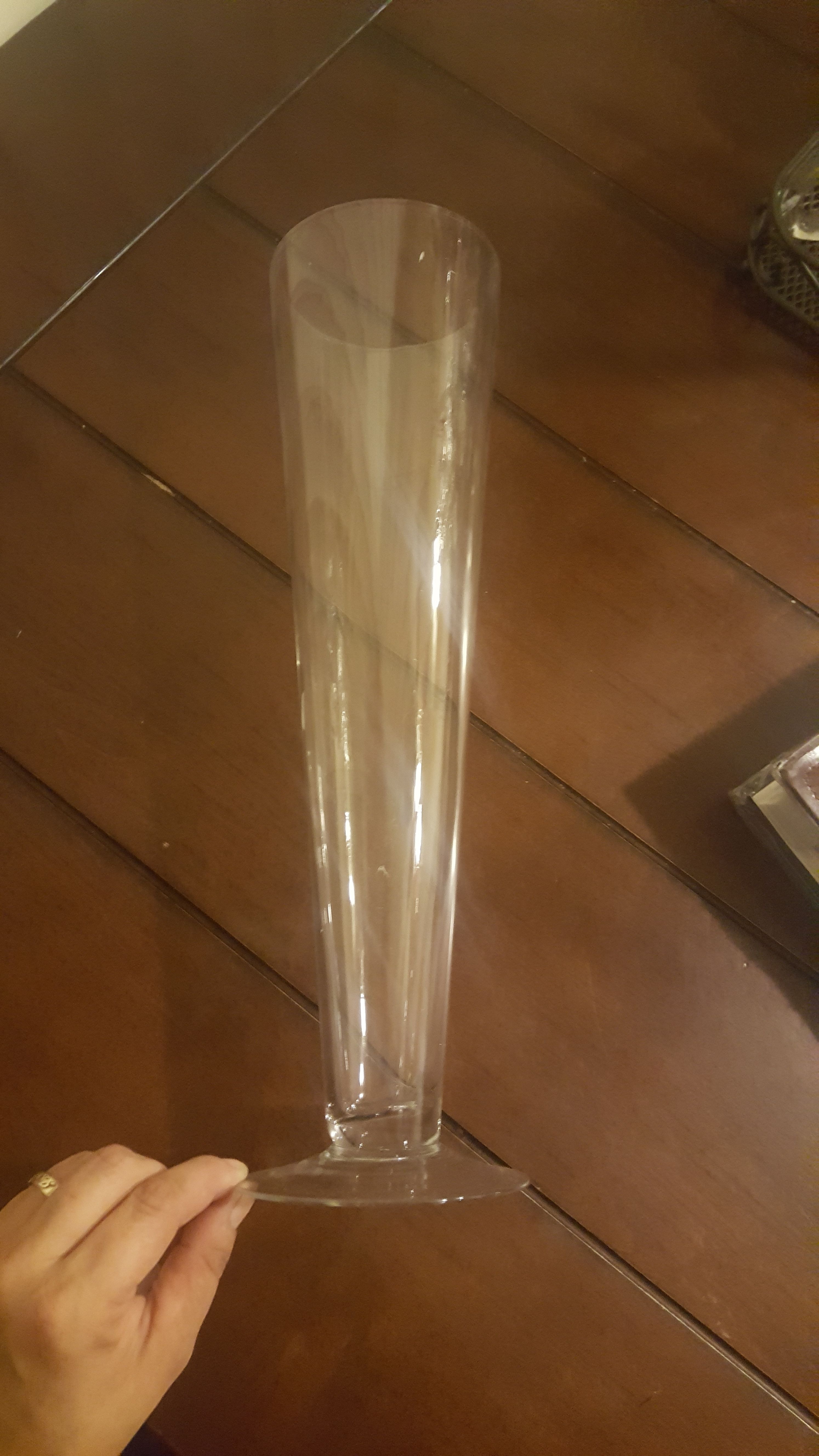 clear glass vases