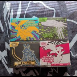 Pokemon ETB'S available.