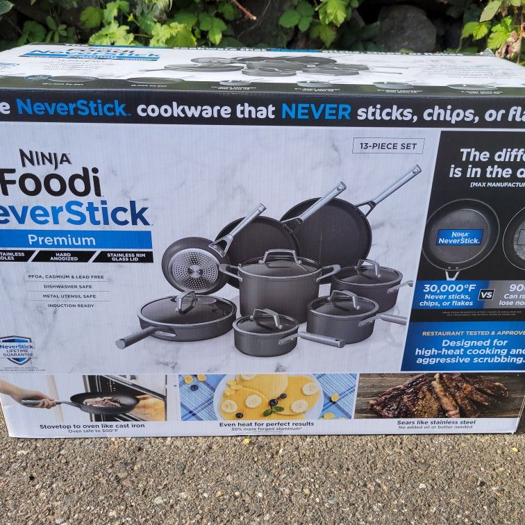 Ninja C39600 Foodi NeverStick 13-Piece Cookware Set