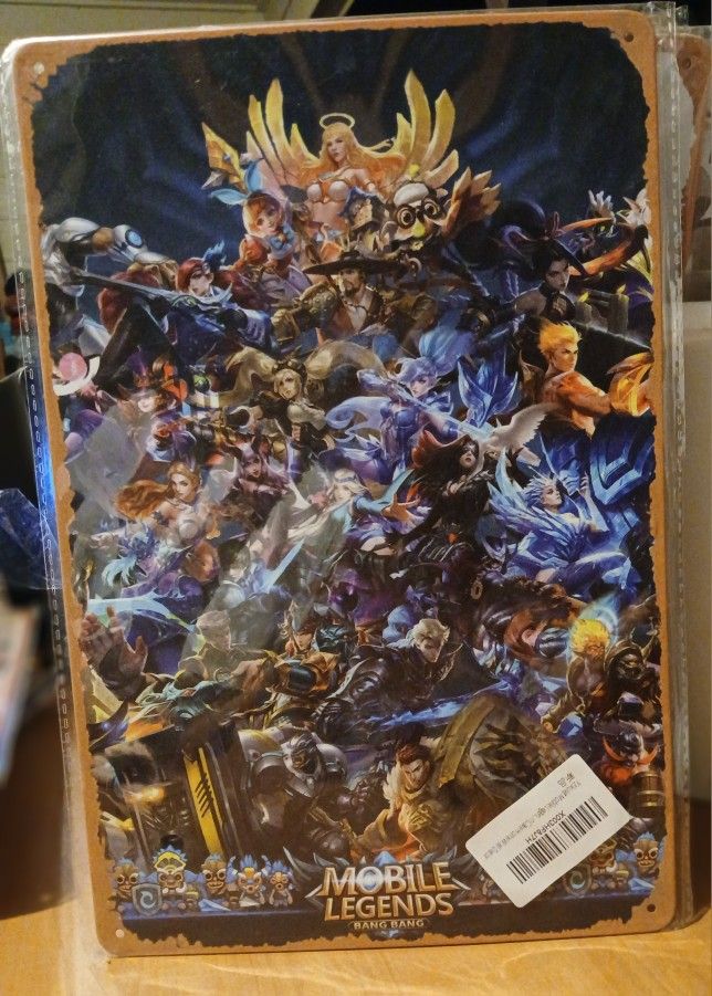 8x12 Anime Metal Tin Sign