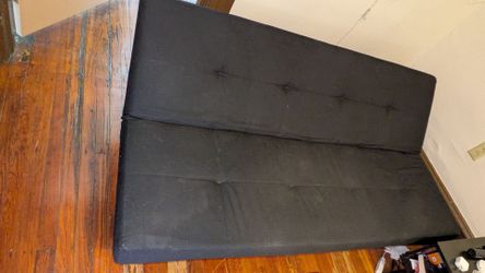 Ikea Ballkarp Black Fabric Futon Sofa Bed