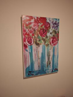 Abstract Floral Canvas Wall Art