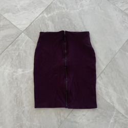 Purple Zipper Skirt
