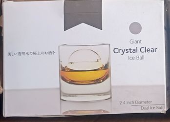 Giant Crystal Clear Ice Ball Mold 2.4 Inch