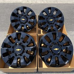 20” Chevrolet Chevy Oem Rims 2500hd In New Gloss Black