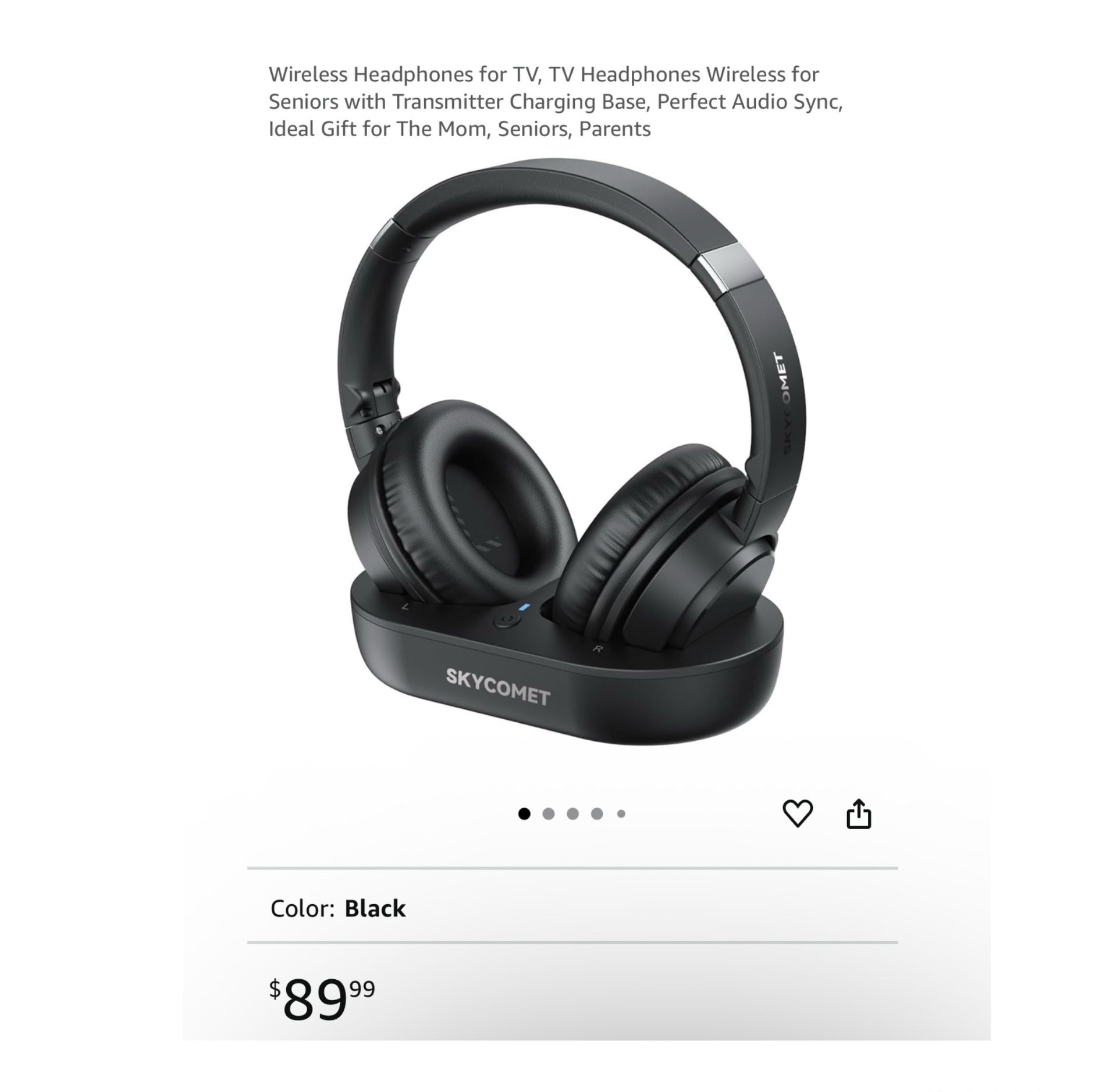 Brand new Wireless Headphones for TV, TV Headphones Wireless for Seniors with Transmitter Charging Base, Perfect Audio Sync, Ideal Gift for The Mom, S