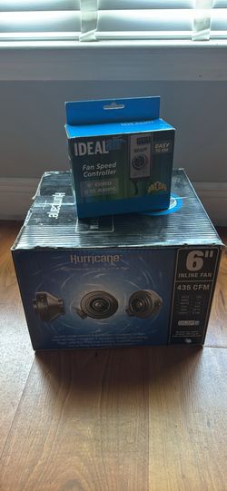 Inline Fan 6" and Air Fan Speed Controller