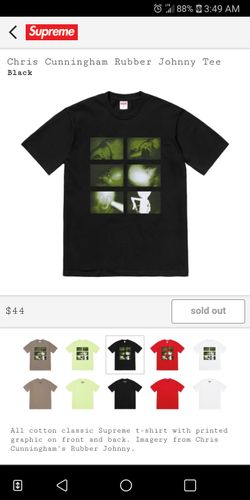 Supreme rubber Johnny tee XL