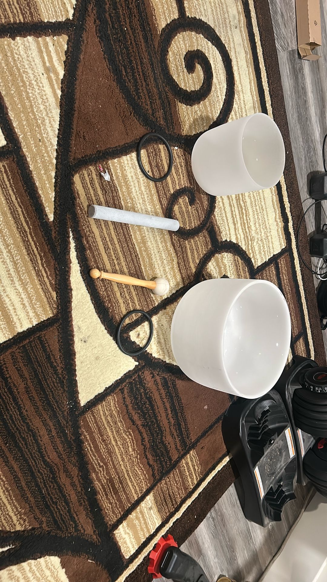 Crystal Singing Bowls ( Ryan DVAN 6 )Inch And 10 Inch Singing Bowls