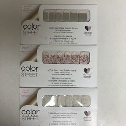 Color Street Lot Of 3 Nail Strips