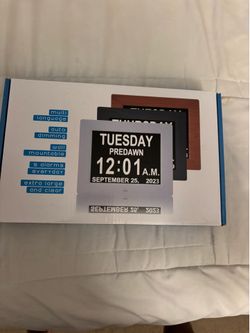 Digital Calendar Day Clock