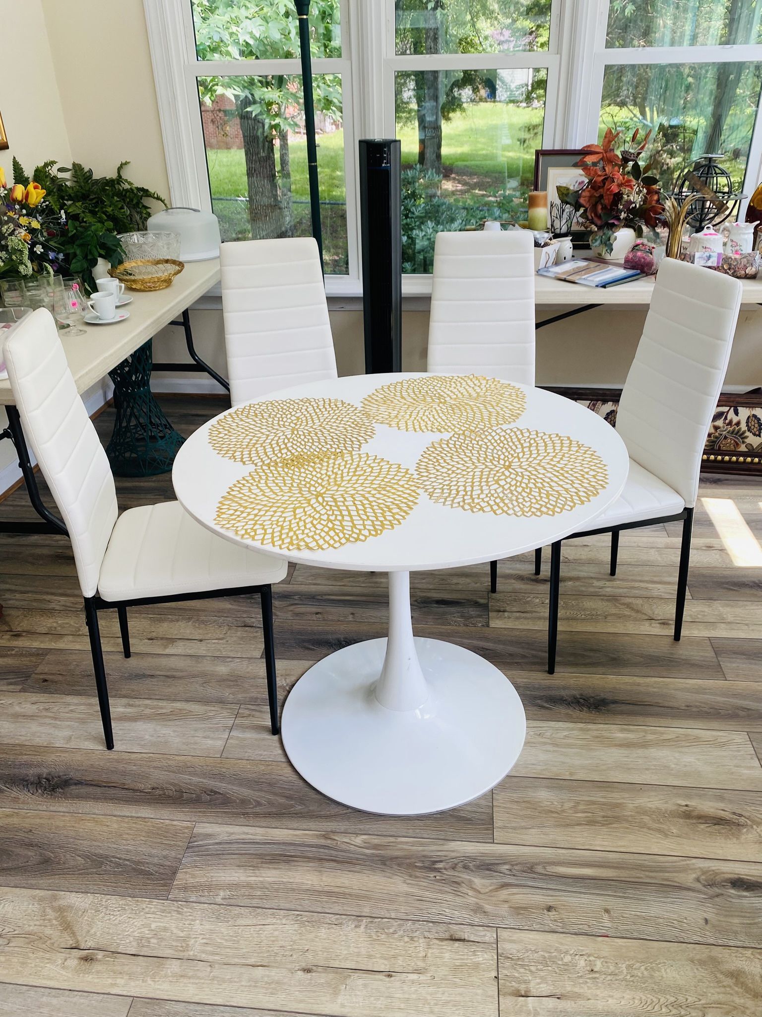 White Kitchen Table