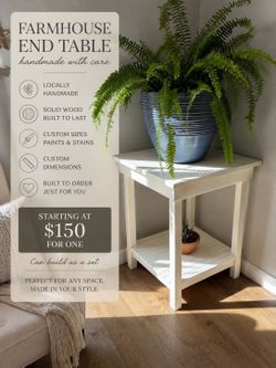 End Table – Locally Handmade & Built to Order