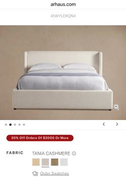 King Bed Frame ONLY  (Arhaus)