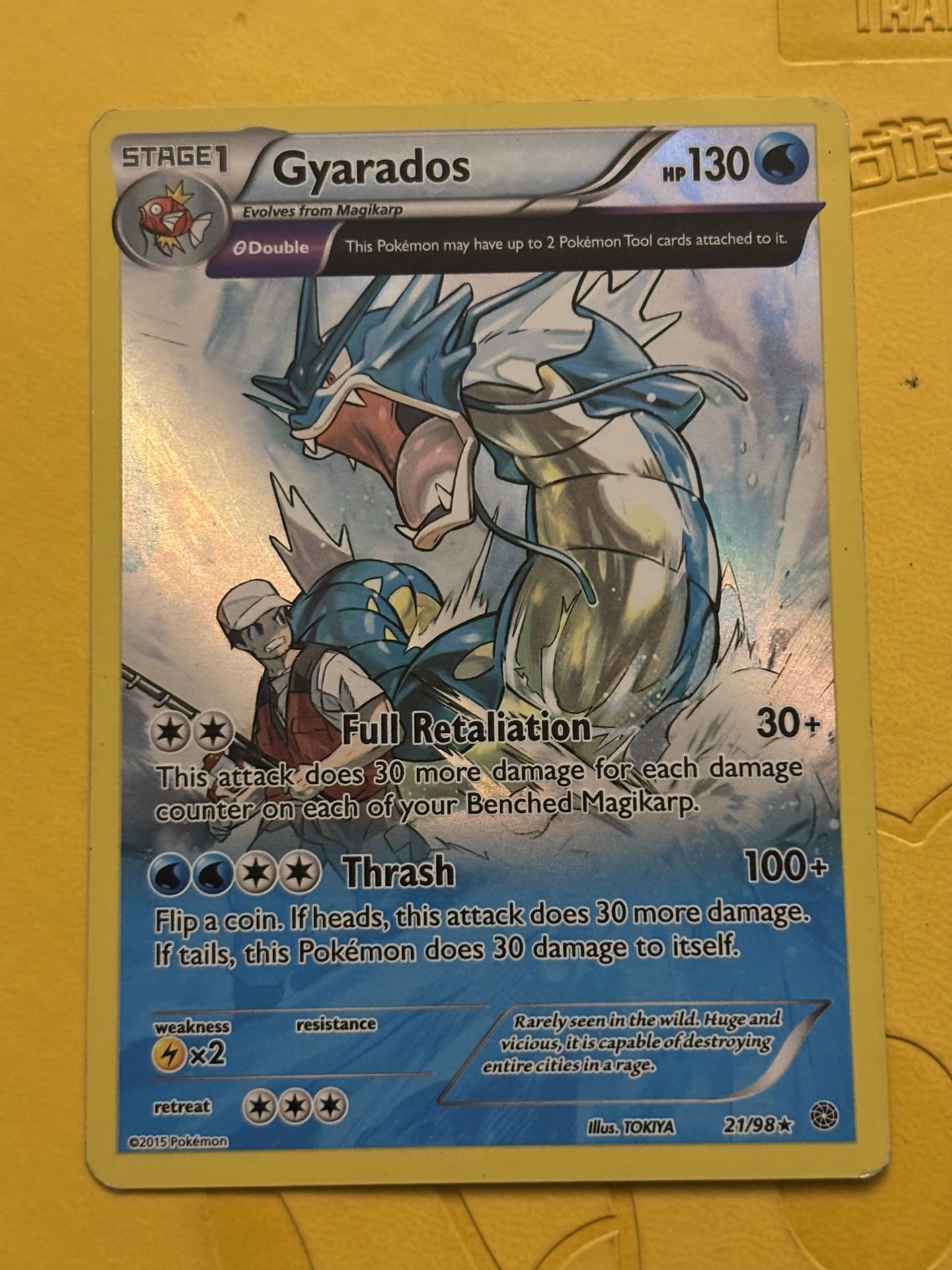 Ancient Origins Gyarados Full Art Pokemon Card