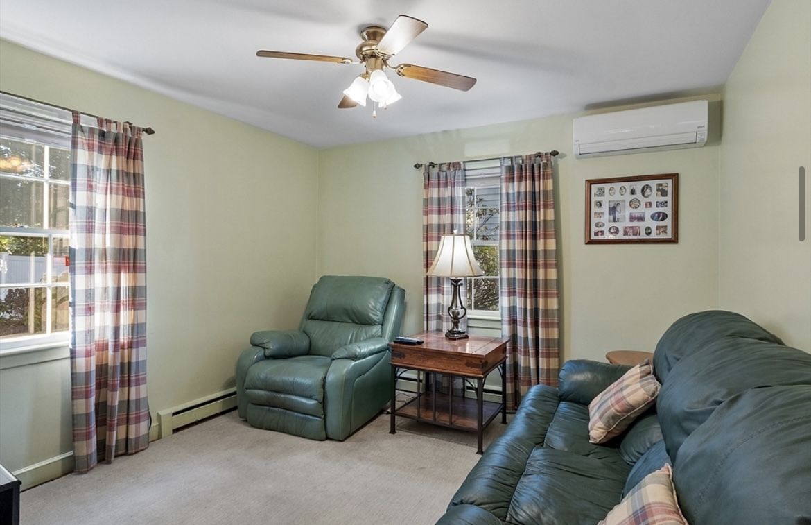 Leather recliner and couch