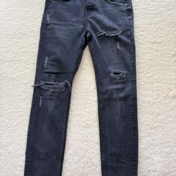 Men’s Zara Charcoal Denim Jeans - USA 31