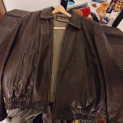 Vintage Columbia Leather Jacket Size Large