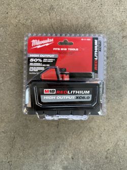 Milwaukee M 18 Red Lithium High Output Xc Six Battery
