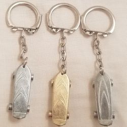 Vintage Metal Skateboard keychains