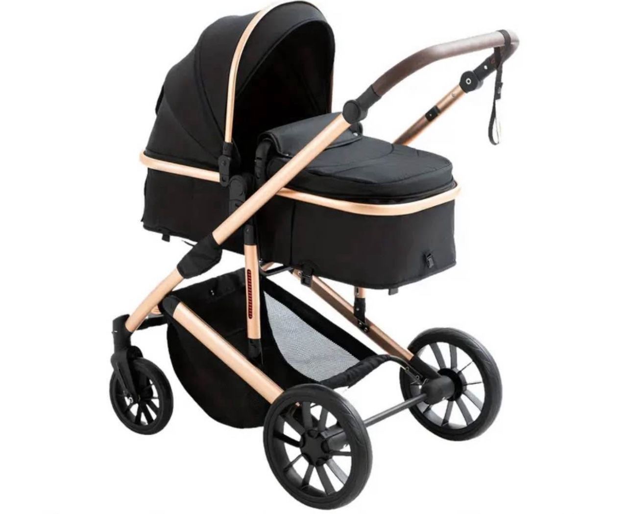 Standard Baby Stroller 2 In 1 Infant Toddler Stroller Folding High Landscape Pram Pushchair For 0-36