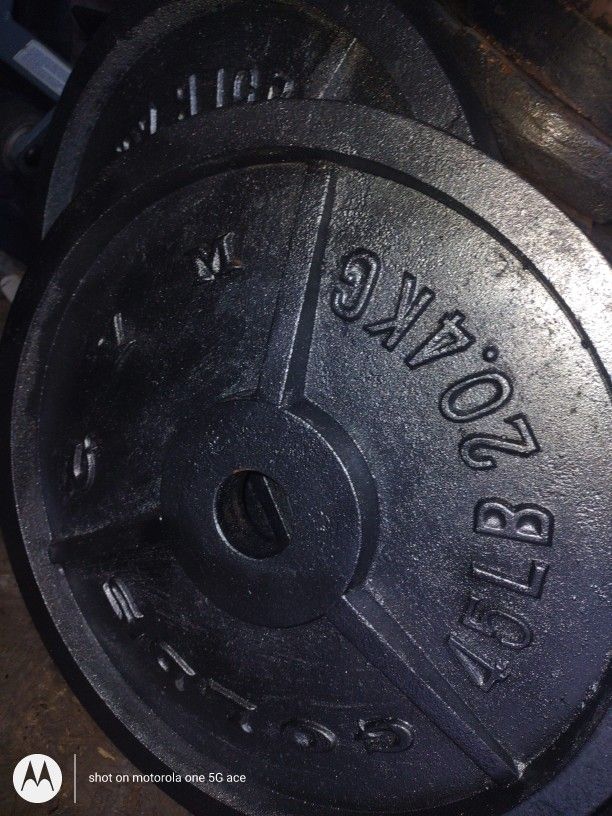 45lb Pair Olympic Weights 
PRICE FIRM
