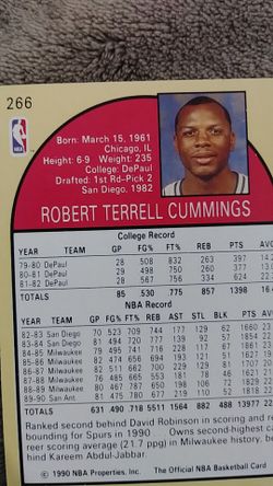 TERRY CUMMINGS # 266