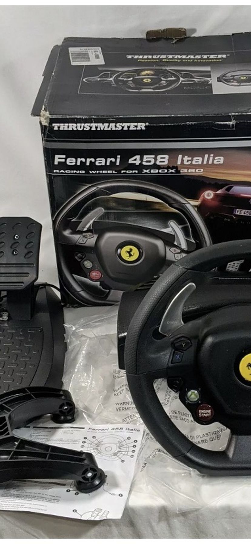 Ferrari Racing Wheel And Pedals for Xbox 360