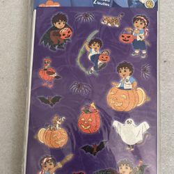 2008 Nickelodeon Nick Jr “Go Diego Go!” Halloween Sticker Packs Set Of (4) New