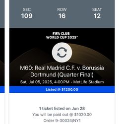 Real Madrid vs Dortmund Tickets – LIMITED SEATS! Witness History Live!