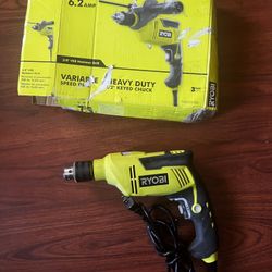 RYOBI VARIABLE SPEED HAMMER DRILL  6.2 Amp Corded 5/8 in. Variable Speed Hammer Drill