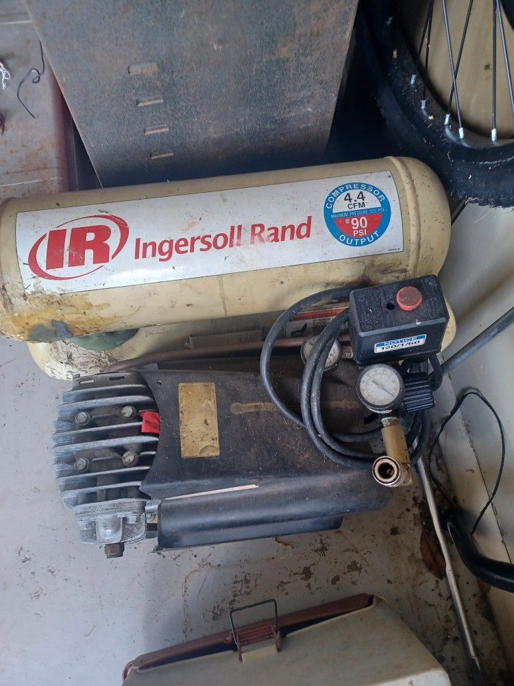 Air Compressor Twin Tank As Is Need A Switch